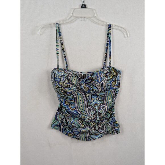 Tommy Bahama Other - Tommy Bahama Paisley Print Tankini Swim Top Women's Size Medium